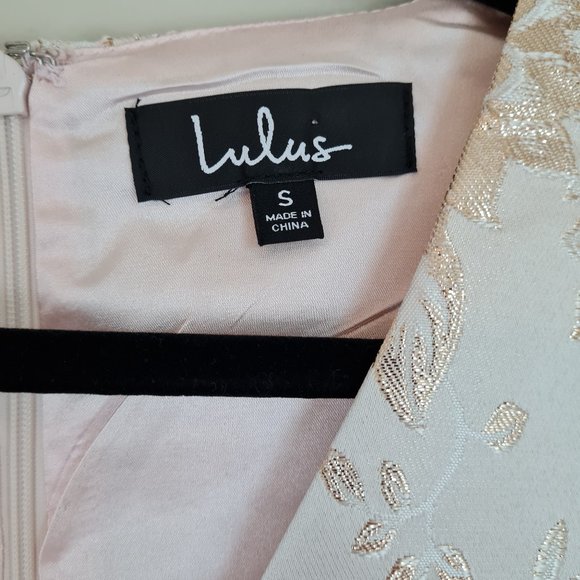 NWT Lulus Go with the Glow shirt dress champagne - Picture 8 of 10